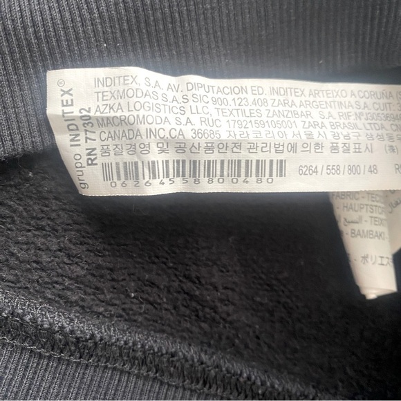 Zara Toddler Sweatshirt “Generations Connect Forever” Animal Fan Black 3-4 years - Picture 6 of 6